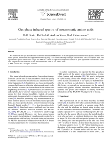 Gas phase infrared spectra of nonaromatic amino acids