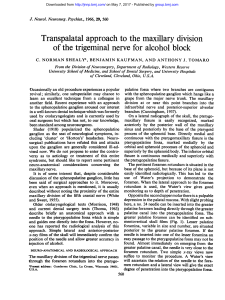 Transpalatal approach to the maxillary division