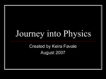 Journey into Physics - megan