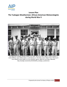 Lesson Plan The Tuskegee Weathermen