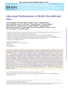Late-onset Parkinsonism in NFjB/c-Rel