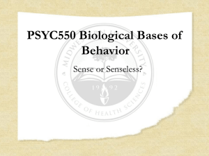 PSYC550 Sense or Senseless
