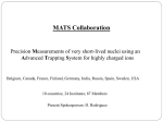 MATS Collaboration - Indico - Variable Energy Cyclotron Centre