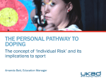 Personal Pathway to Doping Model - Presentation - UK Anti