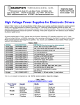 Model HVPS-Series HV Power Supplies