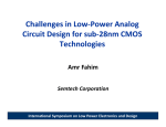 Challenges in Low‐Power Analog
