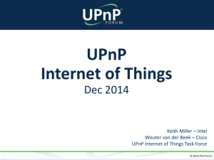UPnP Internet of Things - Open Connectivity Foundation