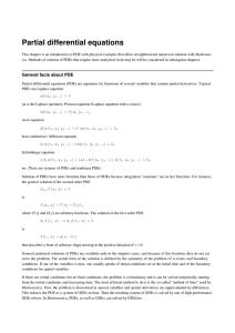 Partial differential equations