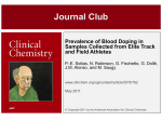 Journal Club - Clinical Chemistry