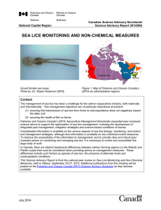 Sea Lice Monitoring and Non