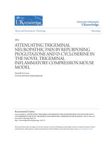 attenuating trigeminal neuropathic pain by