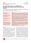 Prognosis of emergency room stabilization of decompensated