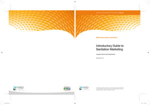 Introductory Guide to Sanitation Marketing
