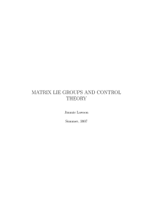 matrix lie groups and control theory