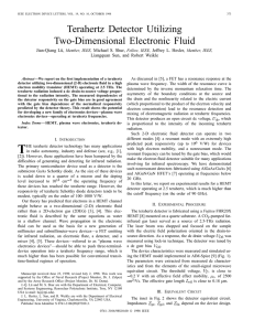 Terahertz Detector Utilizing Two-dimensional Electronic Fluid