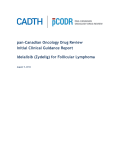 pan-Canadian Oncology Drug Review Initial Clinical Guidance