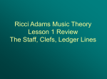 Ricci Adams Music Theory Lesson 1 Review The Staff, Clefs, Ledger