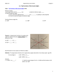 3.1 Trig Functions of Non-Acute Angles