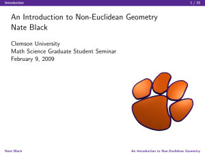 An Introduction to Non-Euclidean Geometry