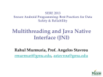Multithreading and Java Native Interface (JNI)