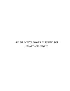 shunt active power filtering for smart appliances