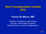 Heart Transplantation Update 2012