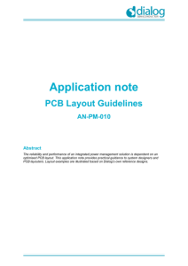 PCB Layout Guidelines - Dialog Semiconductor