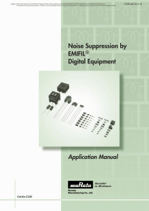Noise Suppression by EMIFILr Digital Equipment