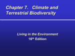 Chapter 6. Biogeography: Climate, Biomes and Terrestrial Biodiversity