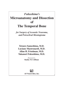 Fukushima`s Microanatomy and Dissection of The Temporal Bone