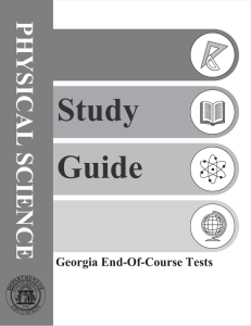 EOCT Physical Science Study Guide August 2008