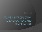 Energy - Mr. Rowley - Physical Science 20