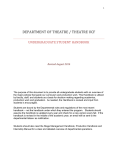 DEPARTMENT OF THEATRE / THEATRE UCF