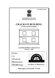 cracks in building - rdso