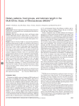 Dietary patterns, food groups, and telomere length in the Multi