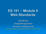 Module 6 Web Standards