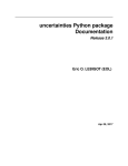 uncertainties Python package Documentation