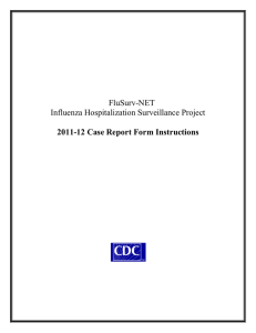 2011-12 Case Report Form Instructions Table of