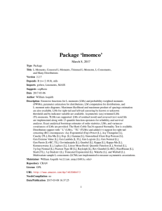 Package `lmomco`