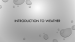 Introduction to Weather PPT