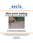 Skin prick testing for the diagnosis of allergic diseases