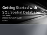 Getting Started with SQL Spatial Databases