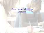 Grammar Matters - Durham College