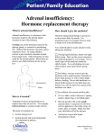 Adrenal insufficiency: Hormone replacement therapy