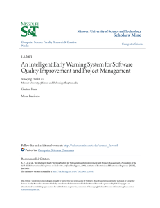 An Intelligent Early Warning System for Software