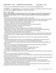 exam review sheet - TDSB School Web Site List