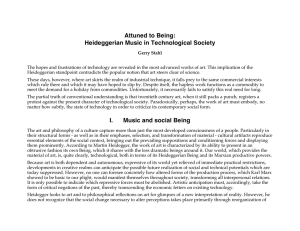 Attuned to Being: Heideggerian Music in Technological