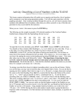Activity: Describing a List of Numbers with the TI