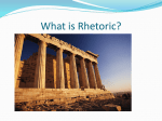 What is Rhetoric? - The English Association Sydney
