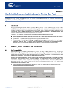 AN98555 - High Reliability Programming Methodology for Floating